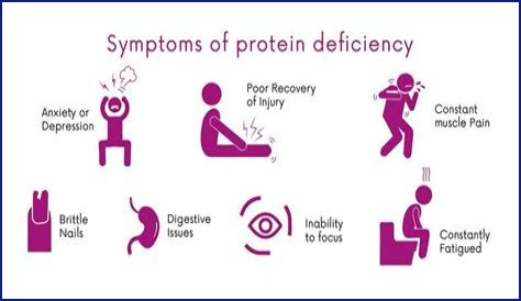 What are the symptoms of low protein?